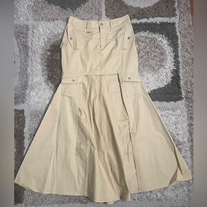 Fashion Nova Goddess Cargo Skirt Khaki Medium
